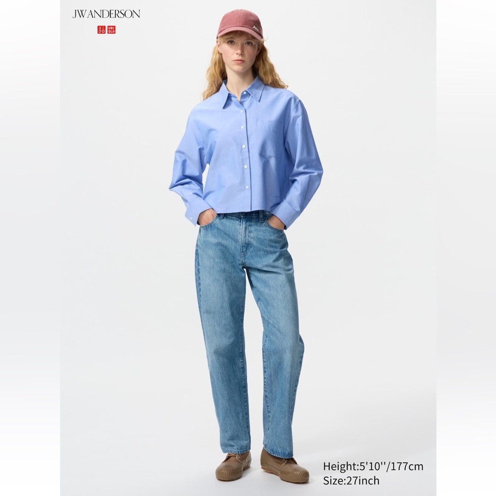 JW ANDERSON Light Blue Straight-Leg Jeans
